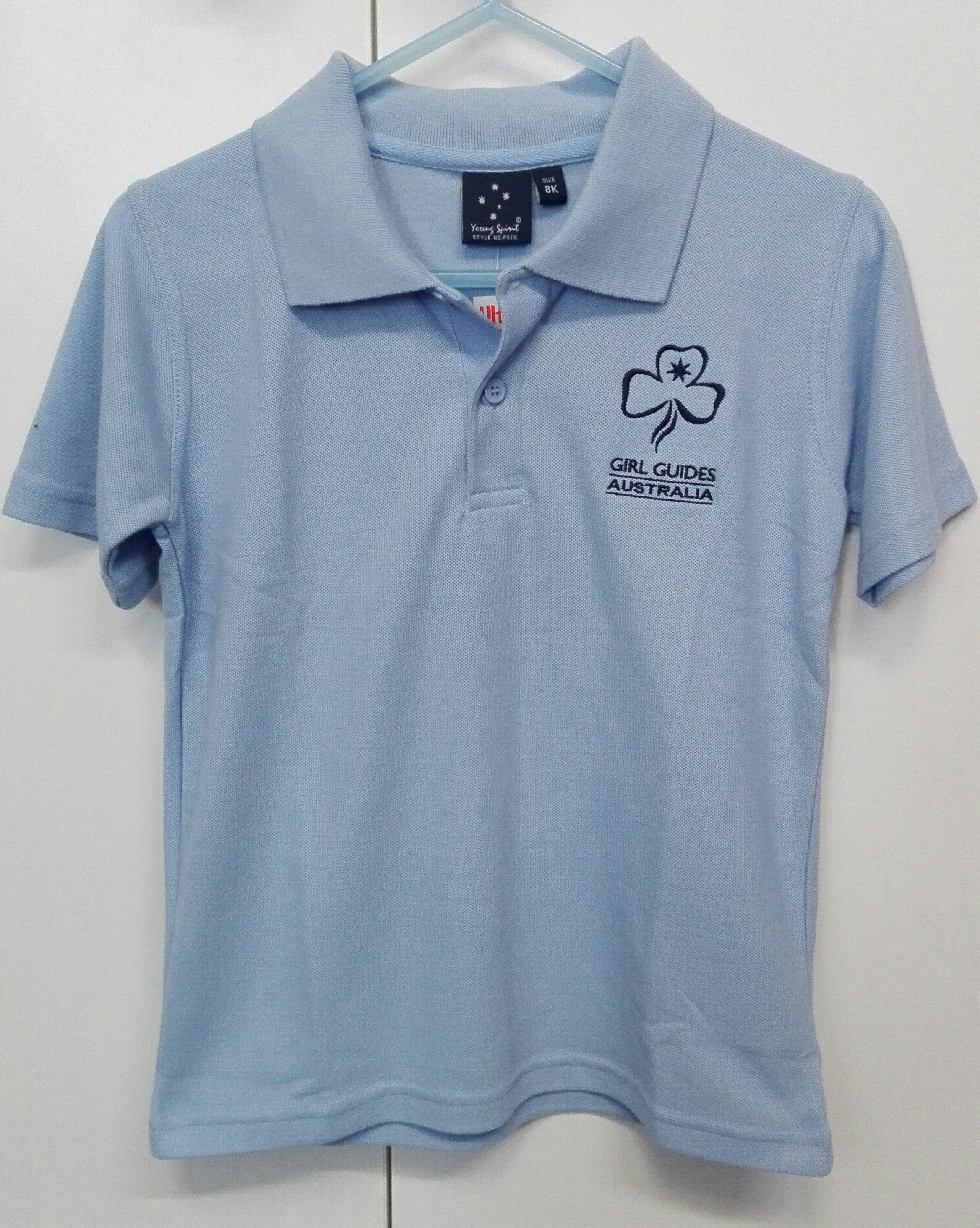 POLO Blue Camp T-Shirt Size 8Kids