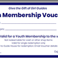 Youth Membership Voucher